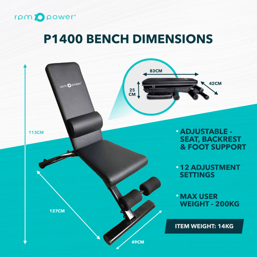 Features and dimensions of commercial weight lifting bench
