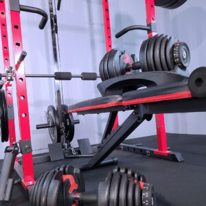 24kg adjustable dumbbell weights bench