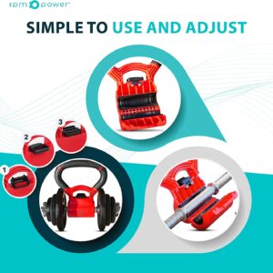 Adjustable Kettlebell Product Features and text