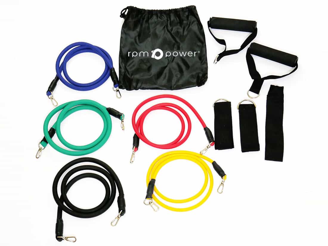 Resistance Bands 11 pcs weigh lifting Details about   Gym Weightlifting Tubes 
