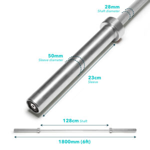 5ft Olympic Bar - Silver 1500mm | 12kg