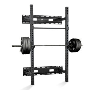 Home Gym Wall Mounted Squat Rack with Barbell & Weight Plates