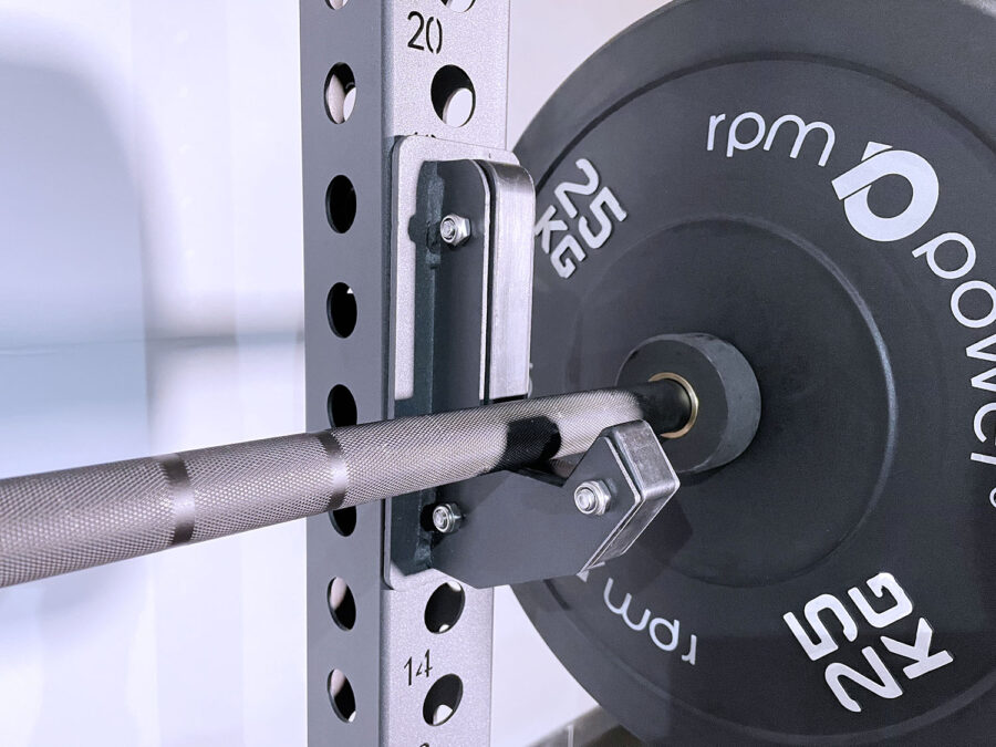 Mounted folding wall rack j hooks