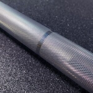 Olympic Bar 7ft Knurling Close Up