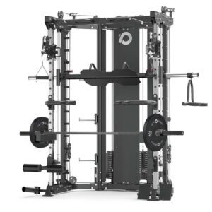 Multi-Gym with Smith Rail, Cable Machine, Leg Press and Weight Stack
