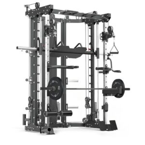 Multi-Gym with Smith Rail, Cable Machine, Leg Press and Weight Stack