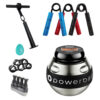 image with powerball gyroscope, metal grip strengtheners and wrist roller