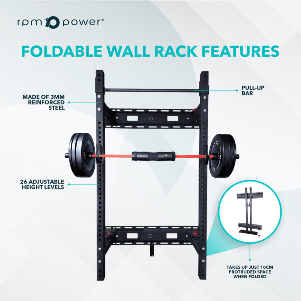 Foldable Wall Mounted Squat Rack RPM Power®