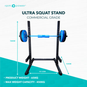 Commercial Home Gym Squat Rack with Weight Plates, Barbell and Pull Up Bar