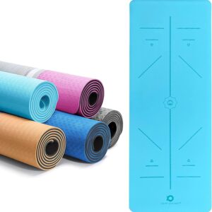 Yoga Mat PU Padmasana (Cyan)