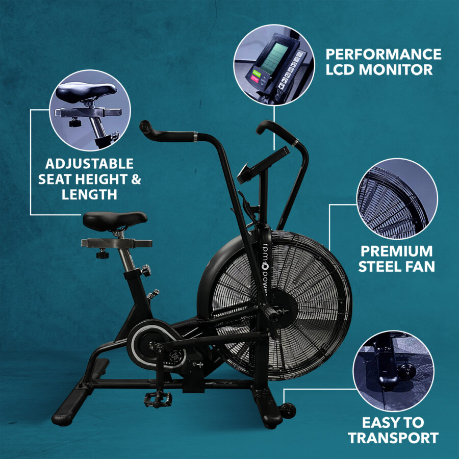 Air Bike Feature Image with Text