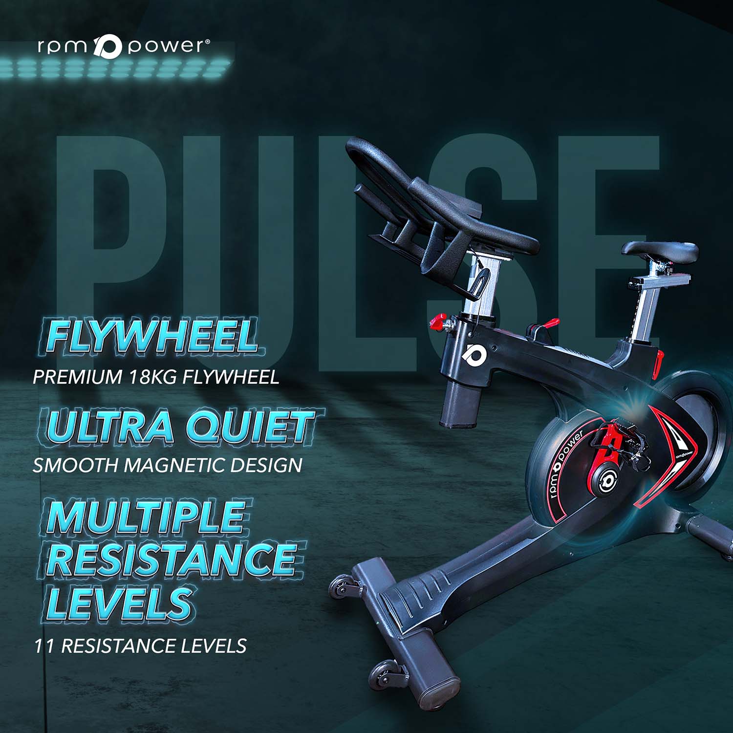 Pulse Magnetic Spin Bike - RPM Power®