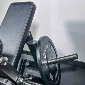 Hip Thrust Machine with Black Weight Plates