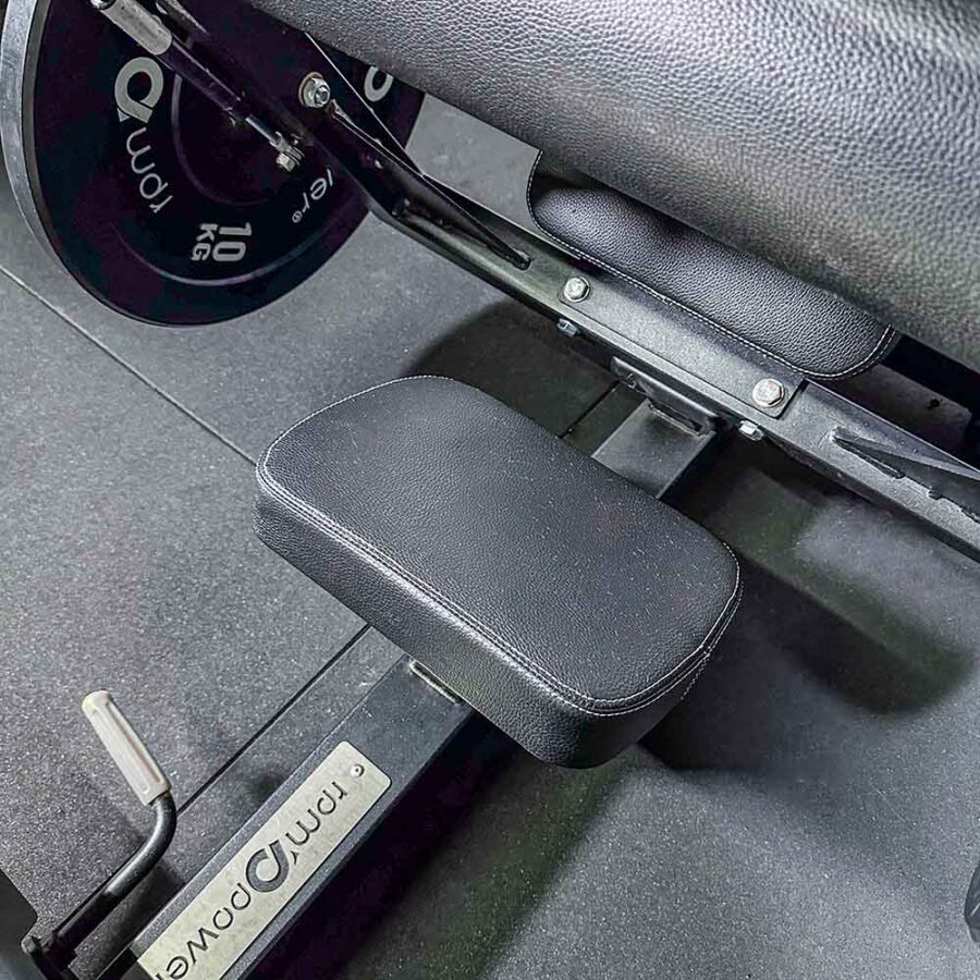 Hip Thrust Machine with Black Weight Plates