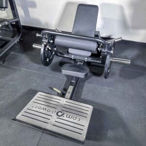 Hip Thrust Machine with Black Weight Plates