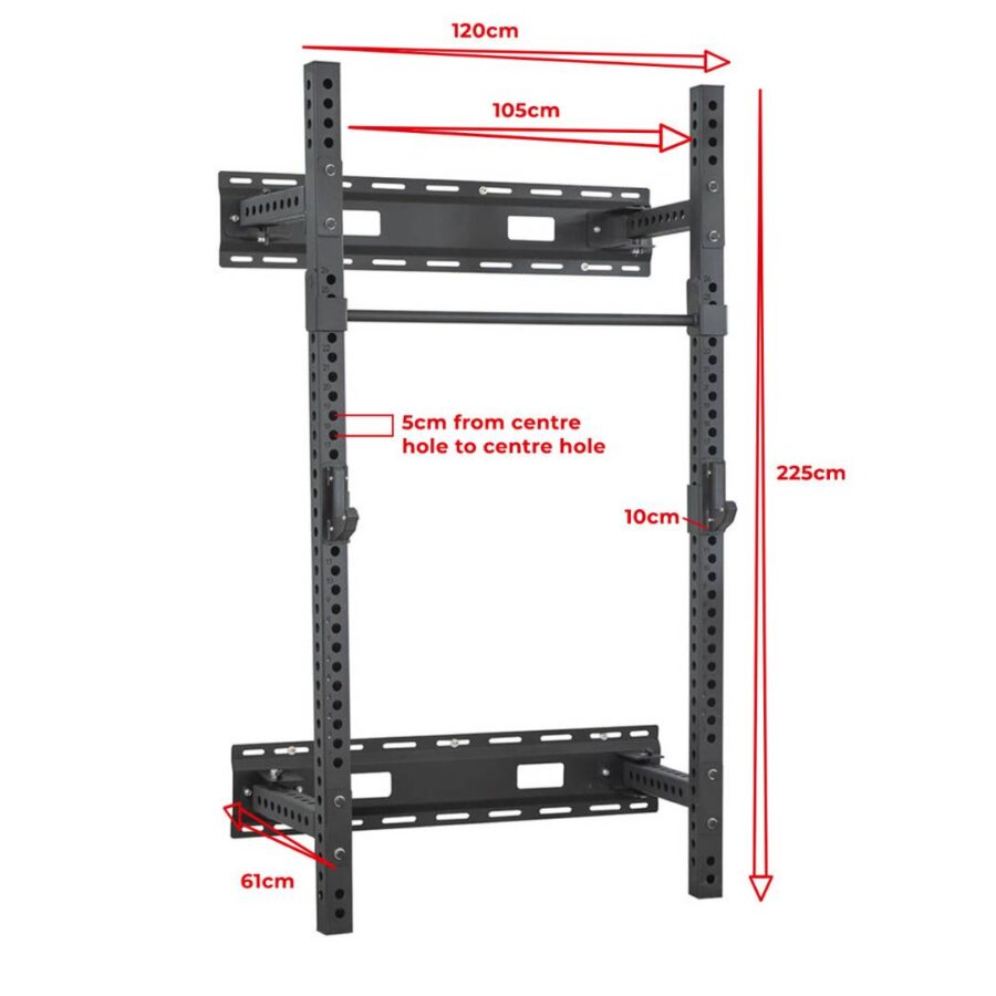 Wall Mounted Foldable Squat Rack