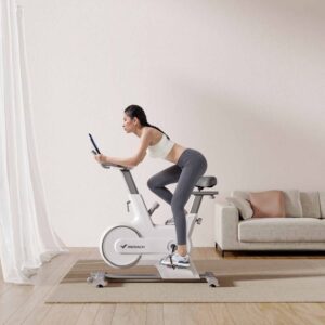 Woman on Indoor Spin Bike