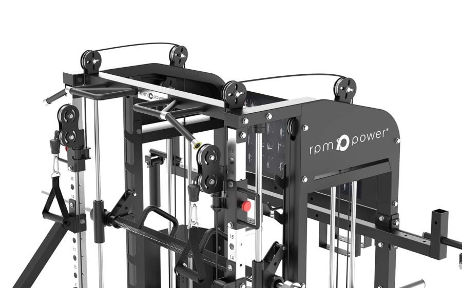 Multigym with Pull Up Bar, Jammer Arms, Smith Rail and Weight Stack