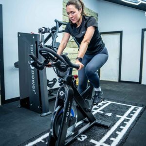 Women on Exercise Bike