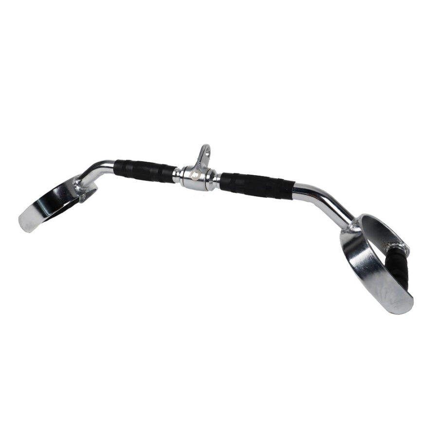 Double Lat Pull Down Bar Attachment with Rubber Grips - Image 4