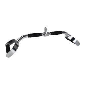 Double Lat Pull Down Bar Attachment with Rubber Grips