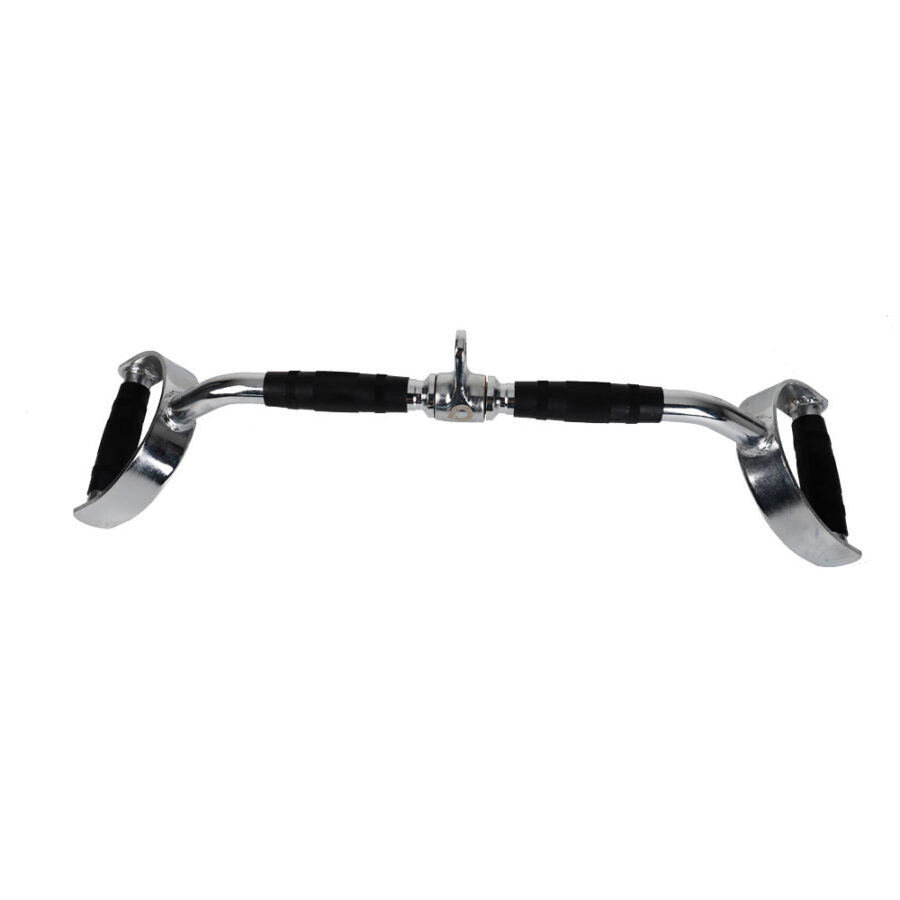 Double Lat Pull Down Bar Attachment with Rubber Grips - Image 3