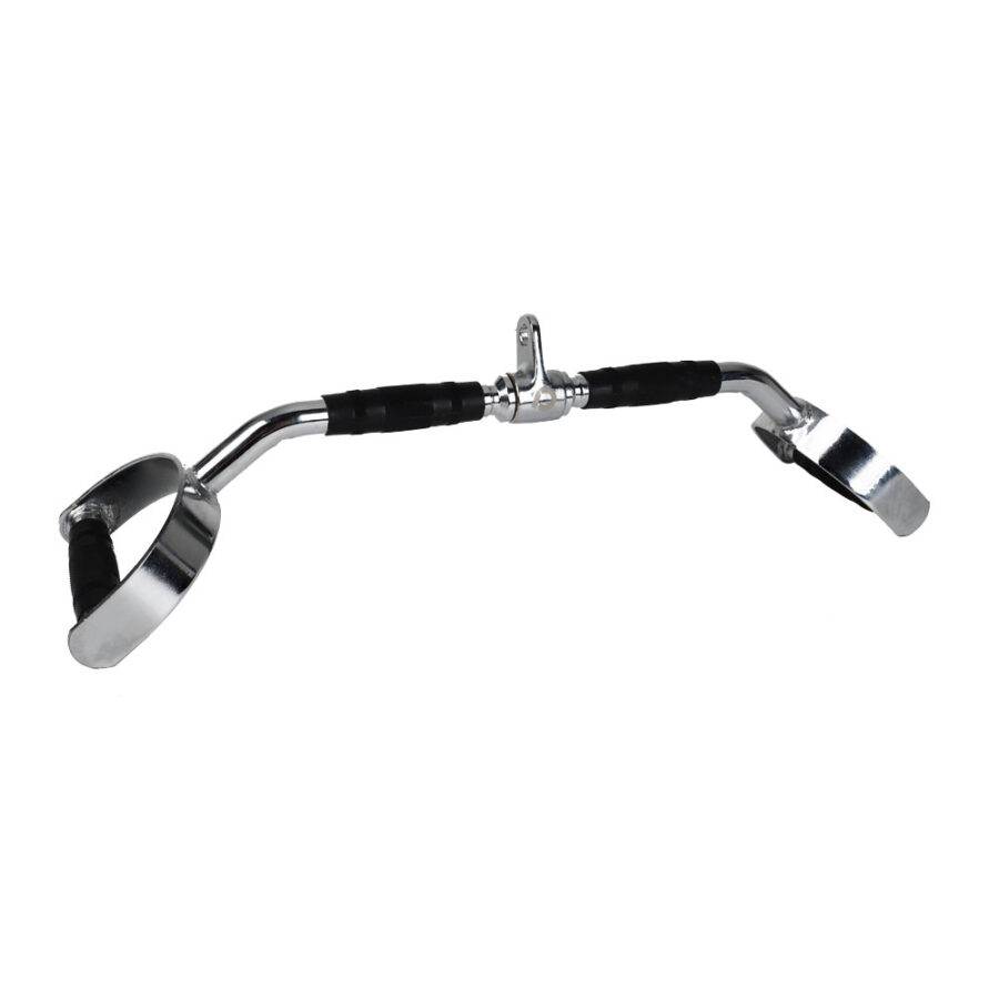 Double Lat Pull Down Bar Attachment with Rubber Grips