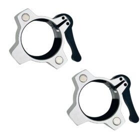 Alminium Barbell Collars Silver