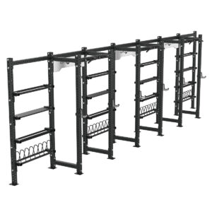Cable Machine Power rack with Bumper Plate Storage, Pull-Up Bar & Slam Ball Storage