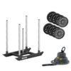 Prowler Dog Sled Bundle Elite - 150kg Elite Tri-Groove Plates